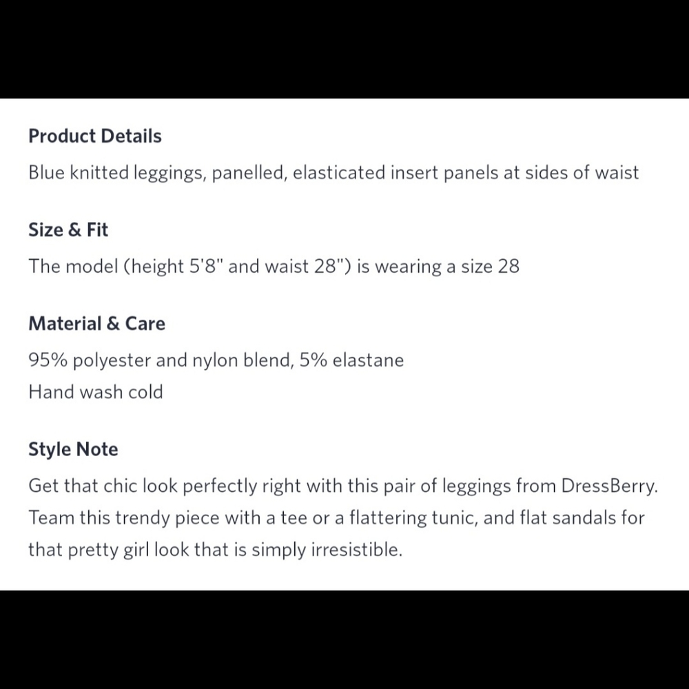 Blue Treggings (negotiable) - Picture 13 of 14
